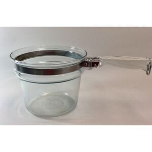 Pyrex Flameware Blue Double Boiler Top Only No Lid‎ # 6283 U blue